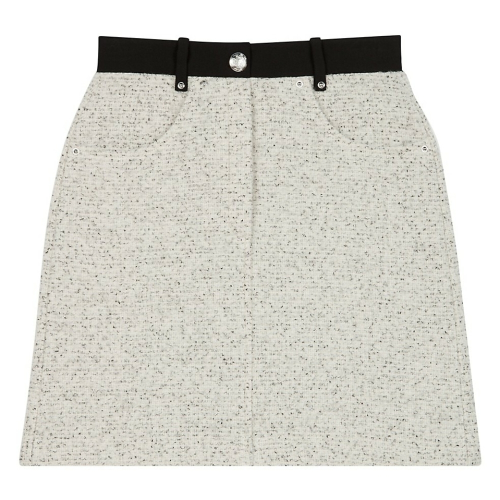 NEW MAJE Jadka Tweed Mini Skirt